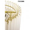Elegancki złoty żyrandol do salonu w stylu glamour z mlecznobiałymi kloszami GORDON MSE1501100562 MOOSEE